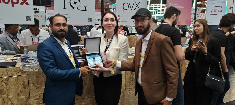 Caroline Receives Award of Appreciation at Web Summit Qatar 2024